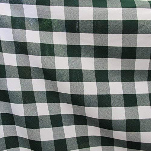 1in Checkered Gingham PolyPoplin Fabric for Sewing and Crafts