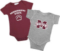 Two Feet Ahead Baby Bodysuit 2 Pack Creeper Newborns - Durable Comfort