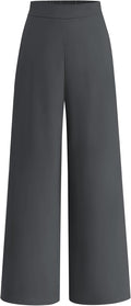 Women High Waisted Wide Leg Pants - Office Wide Leg Trousers