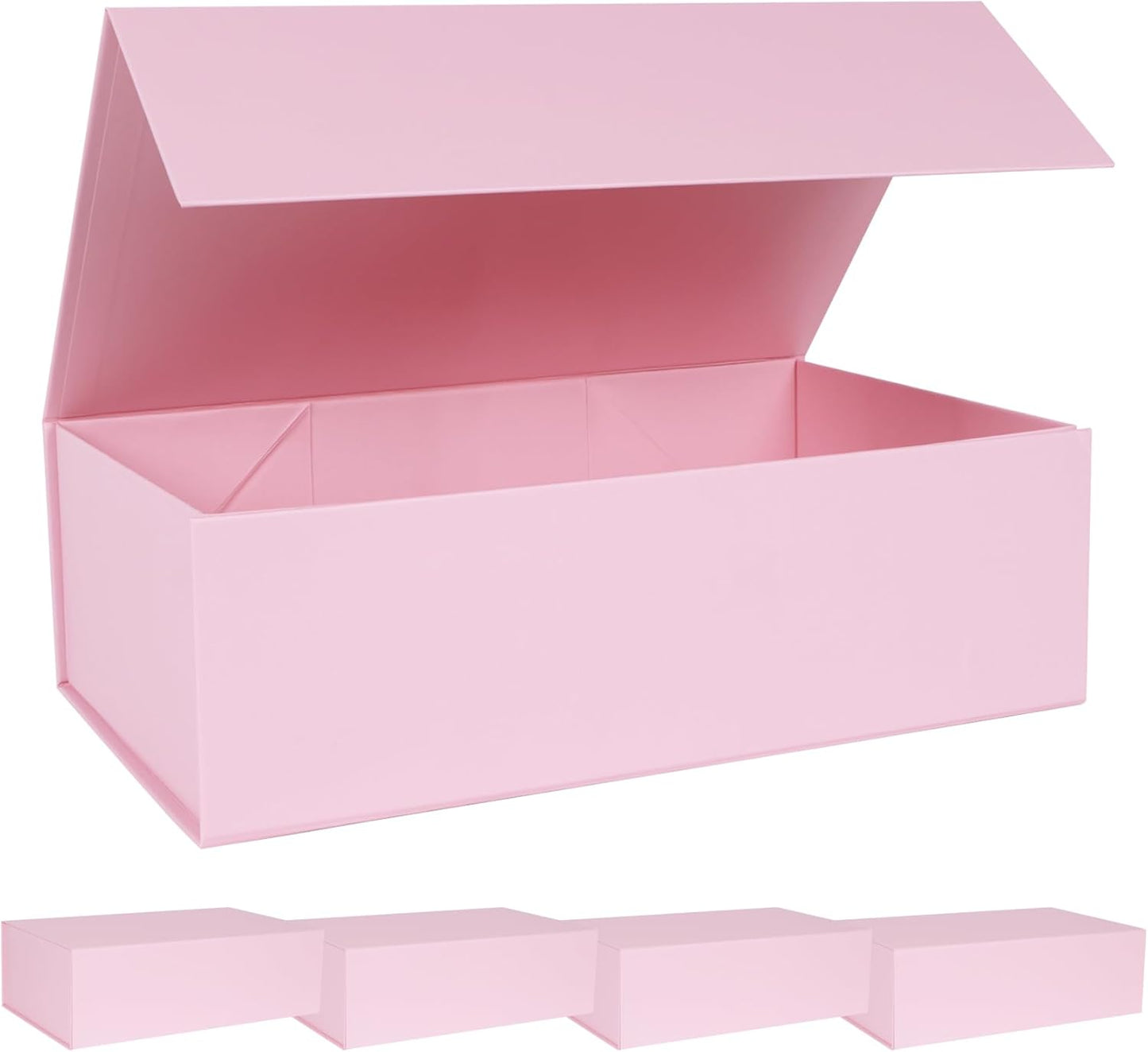 Pink Gift Box with Magnetic Lids for Bridesmaid Proposals