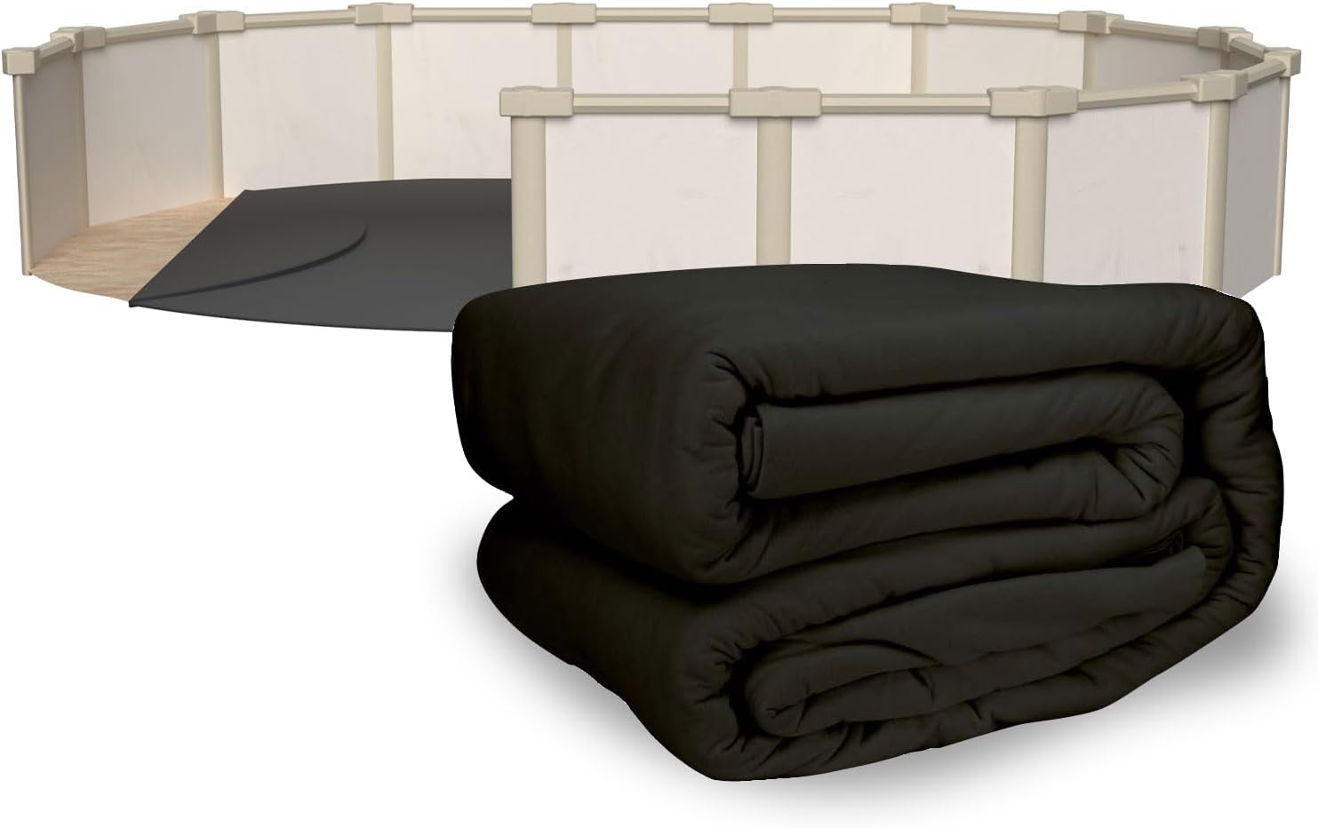10 ft x 15 ft Oval Pool Liner Pad for Above Ground Pools