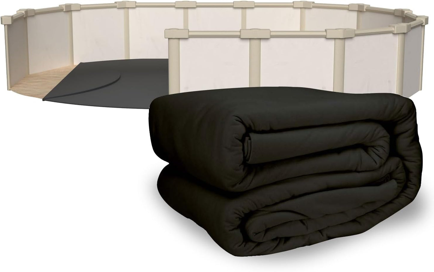 12 ft x 18 ft Oval Pool Liner Pad for Above Ground Pools
