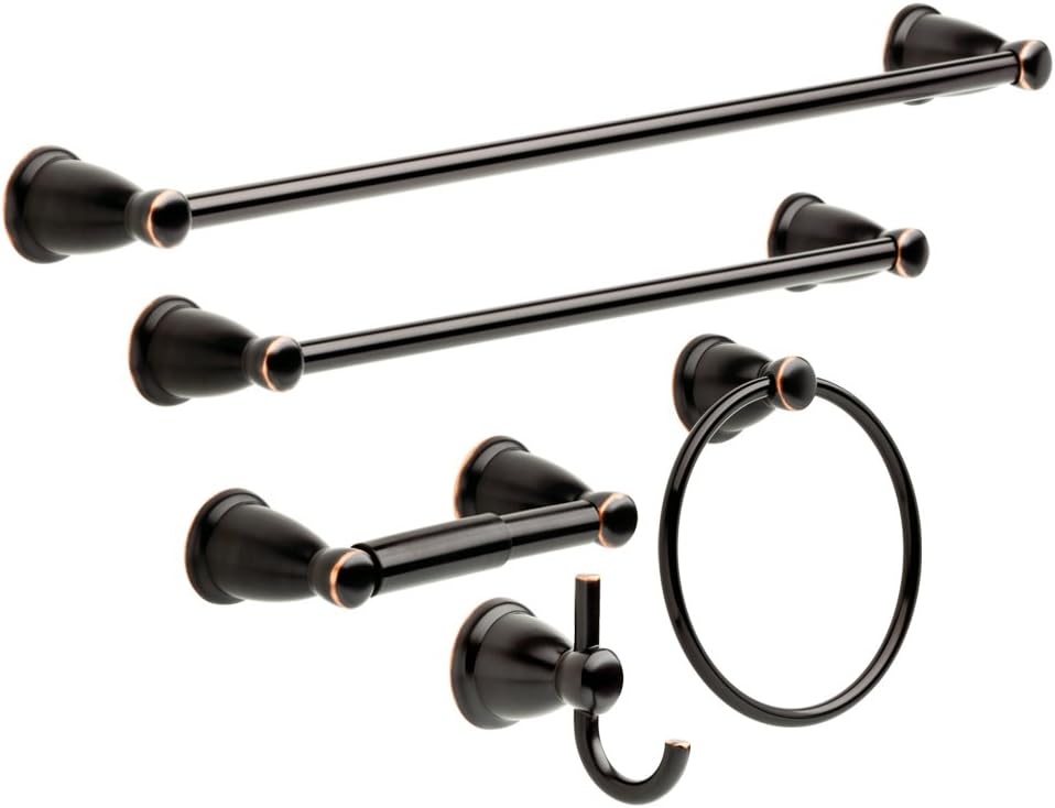 Kinla 5-Piece Bathroom Set in Oil-Rubbed Bronze for Style