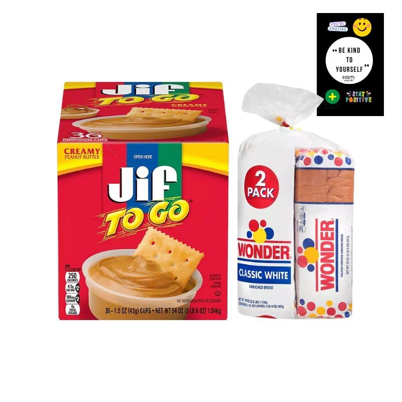 Portable Peanut Butter & Classic White Bread Combo by Maker Explorador