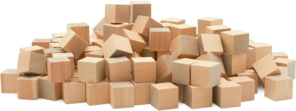 Unfinished Wooden Blocks for Crafts - Perfect for DIY Projects