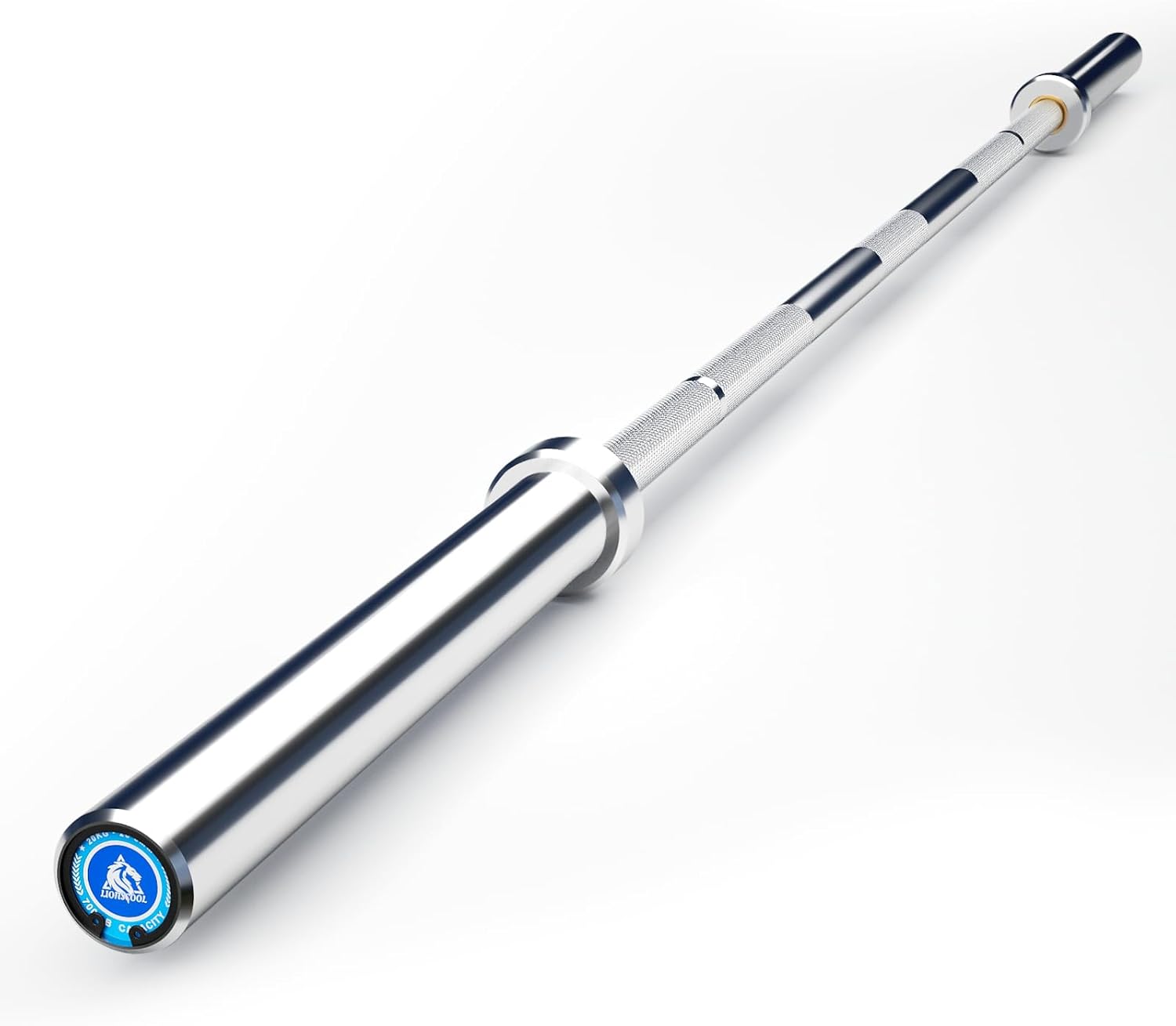 LIONSCOOL 7FT Olympic Barbell for Weightlifting and Power Lifting