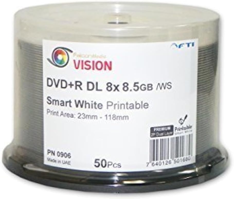 8.5 GB Blank DVD+R DL - High Quality Dual Layer Discs