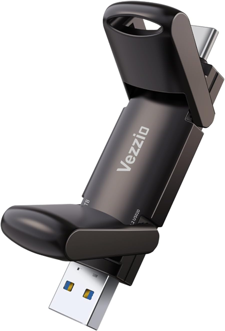 Vezzio Flash Drive External SSD with 1000MB/s Speed for iPhone