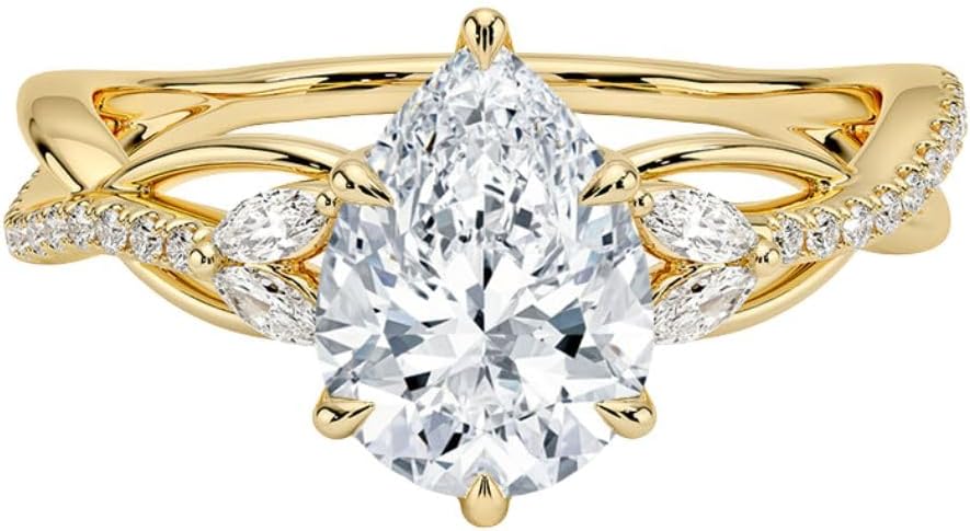 1-3 CT Moissanite Engagement Ring by Moissanite World