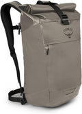 Osprey Transporter Roll Top Laptop Backpack Tan Concrete