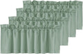 H.VERSAILTEX Blackout Valances for Small Windows, 52in W x 18in L