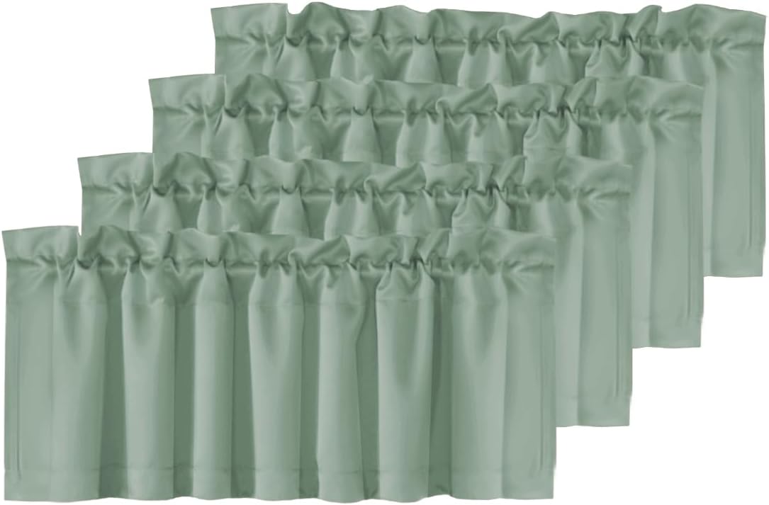 H.VERSAILTEX Blackout Valances for Small Windows, 52in W x 18in L