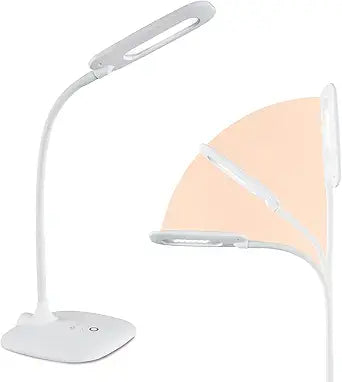 OttLite LED Soft Touch Desk Lamp with Adjustable Neck & 3 Brightness