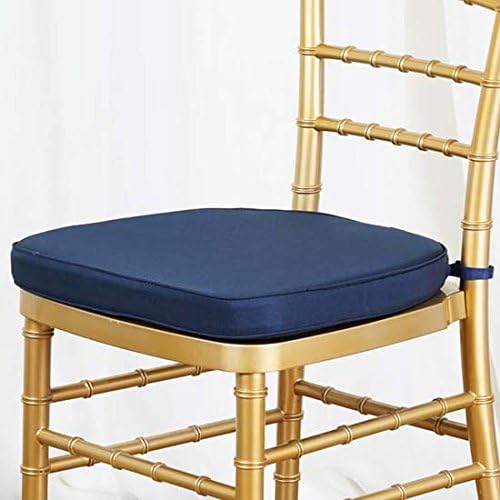 Navy Blue Chiavari Chair Cushion for Wood Resin Chairs - Pack of 5