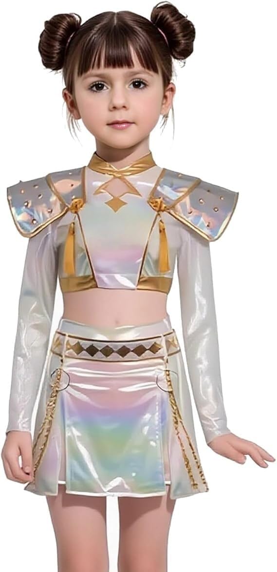Demon Costume Anime Cosplay Skirt Set for Kids Dance Outfits