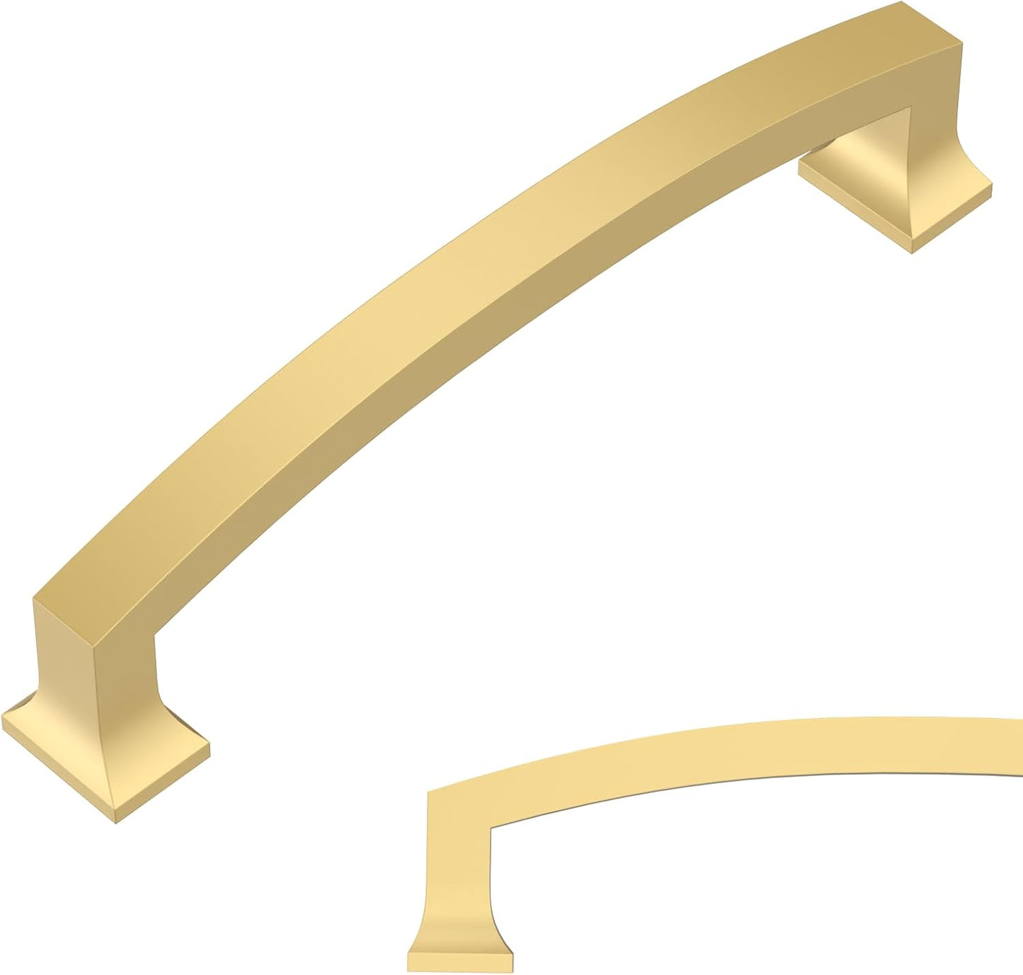 Amerdeco 10 Pack Brushed Gold Cabinet Pulls for Stylish Spaces