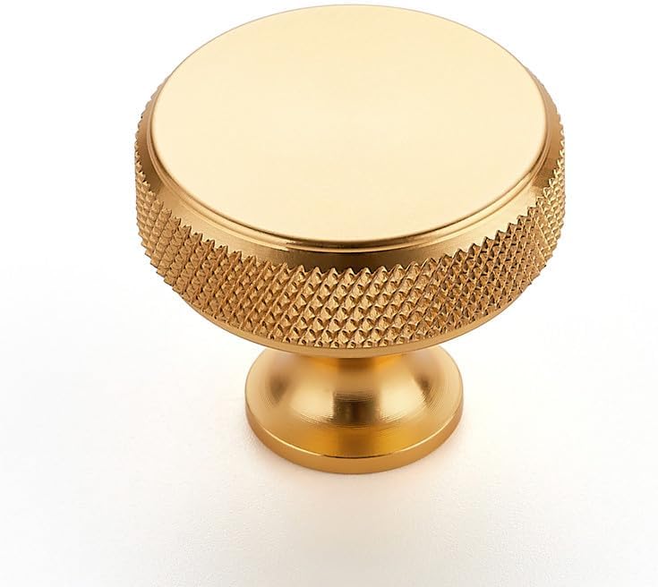 Ravinte 25 Pack Round Gold Knobs for Kitchen Cabinet Hardware