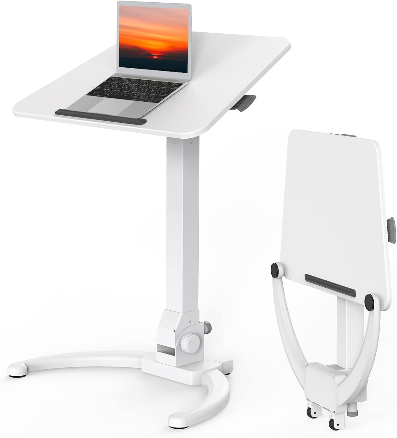 JOY worker Foldable Mobile Standing Desk for Home Office Use