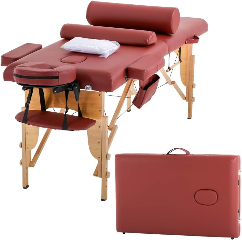BestMassage Portable Massage Table - Adjustable Lash Bed 24 in