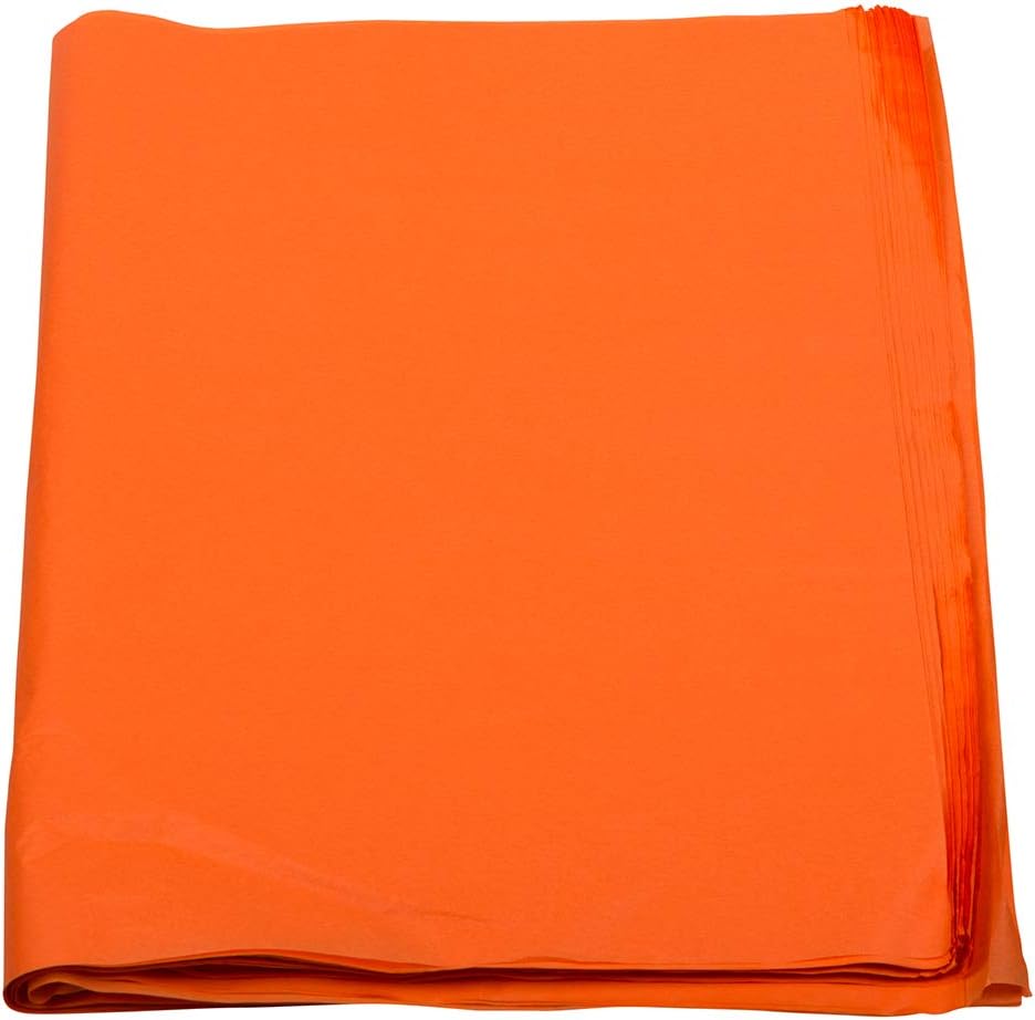 JAM PAPER Orange Tissue Paper for Gifting and Decorating Needs
