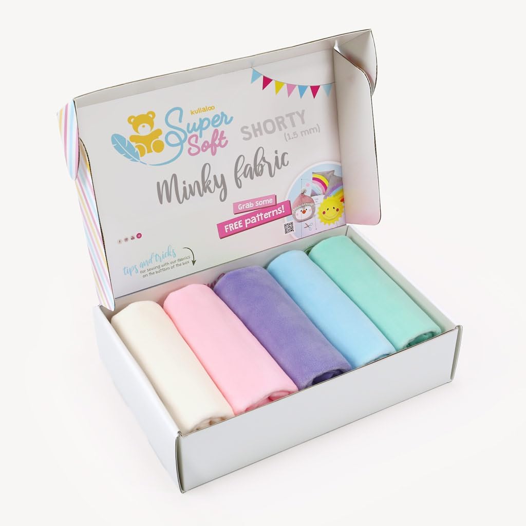Kullaloo Plush Fabric Bundle: Soft Minky for Sewing Projects