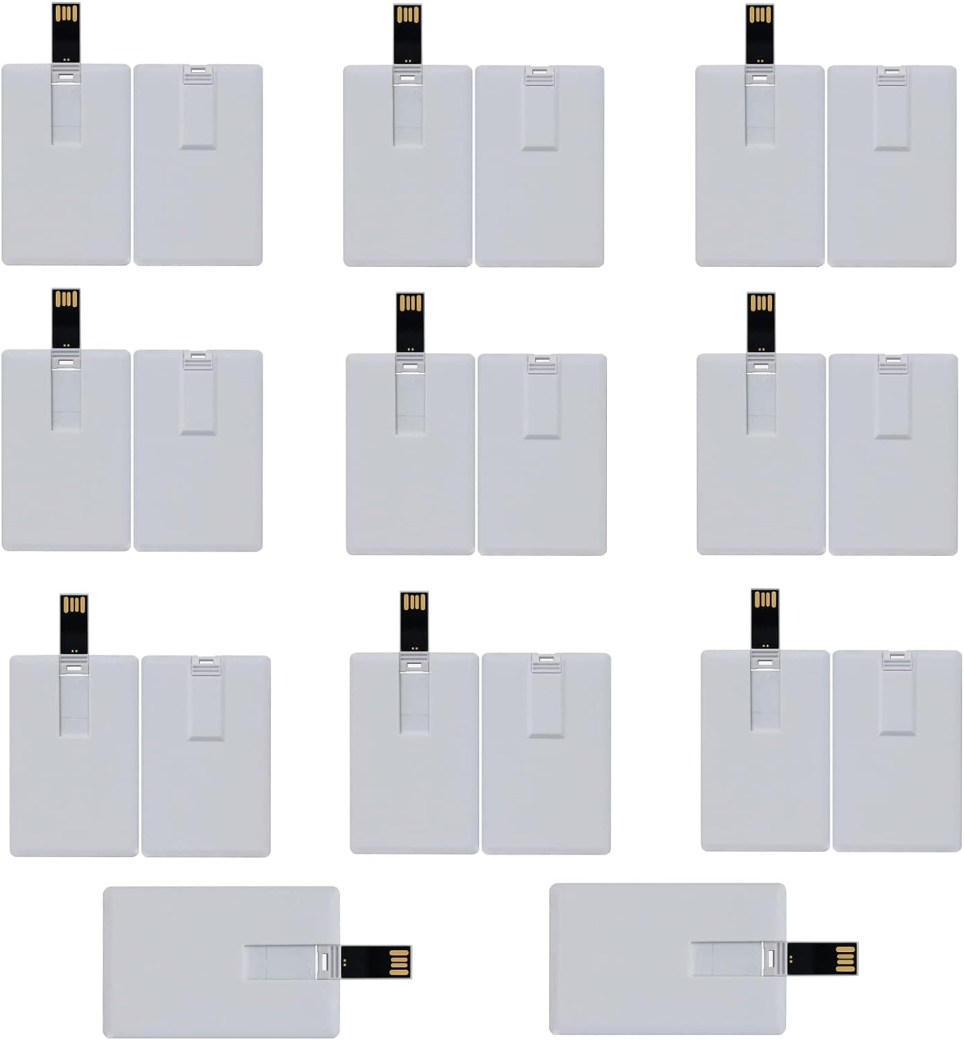 4GB Credit Card Flash USB Drives 100 Pack for Easy Storage