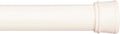 Twist & Fit 42-72 in Cream Spring Tension Shower Rod - No Tools