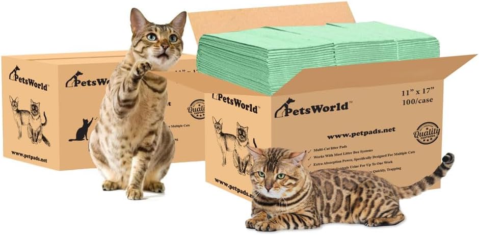 PETSWORLD Multi Cat Pad Refills for Breeze Litter System