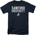LOGOVISION Collegiate Distressed Stacked Short Sleeve T Shirt George