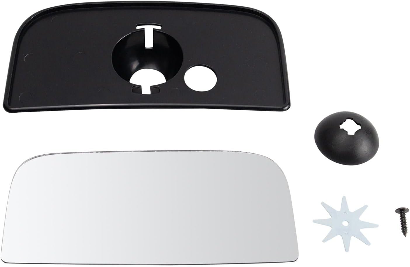 TRQ Exterior Tow Mirror Lower Glass for Chevy GMC Trucks SUVs