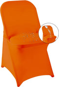magalo Orange Spandex Folding Waterproof Chair Cover - Elegant
