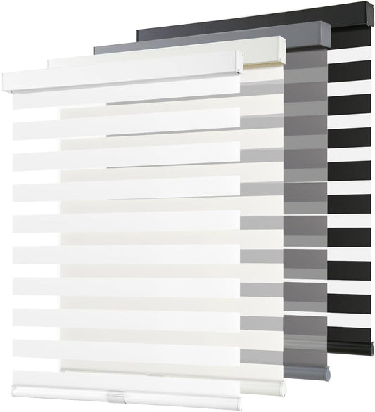 AOSKY Cordless Zebra Blinds for Windows - Stylish Light Control