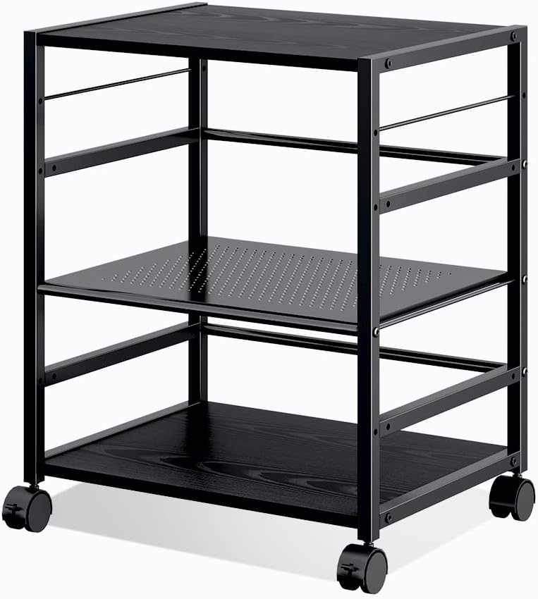 DEVAISE Modern Printer Stand: Max Storage!