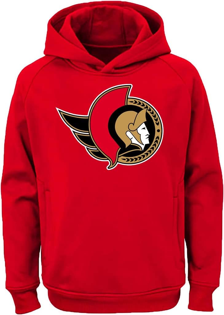 Outerstuff NHL Youth Pullover Hoodie with Team Color Logo