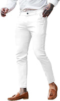 GINGTTO Mens Dress Pants Slim Fit Chino Pants - Stretch Comfort Men's
