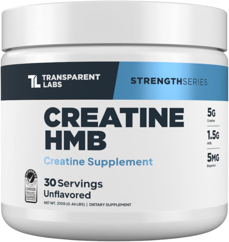 Transparent Labs Creatine HMB for Enhanced Muscle Growth and Strength