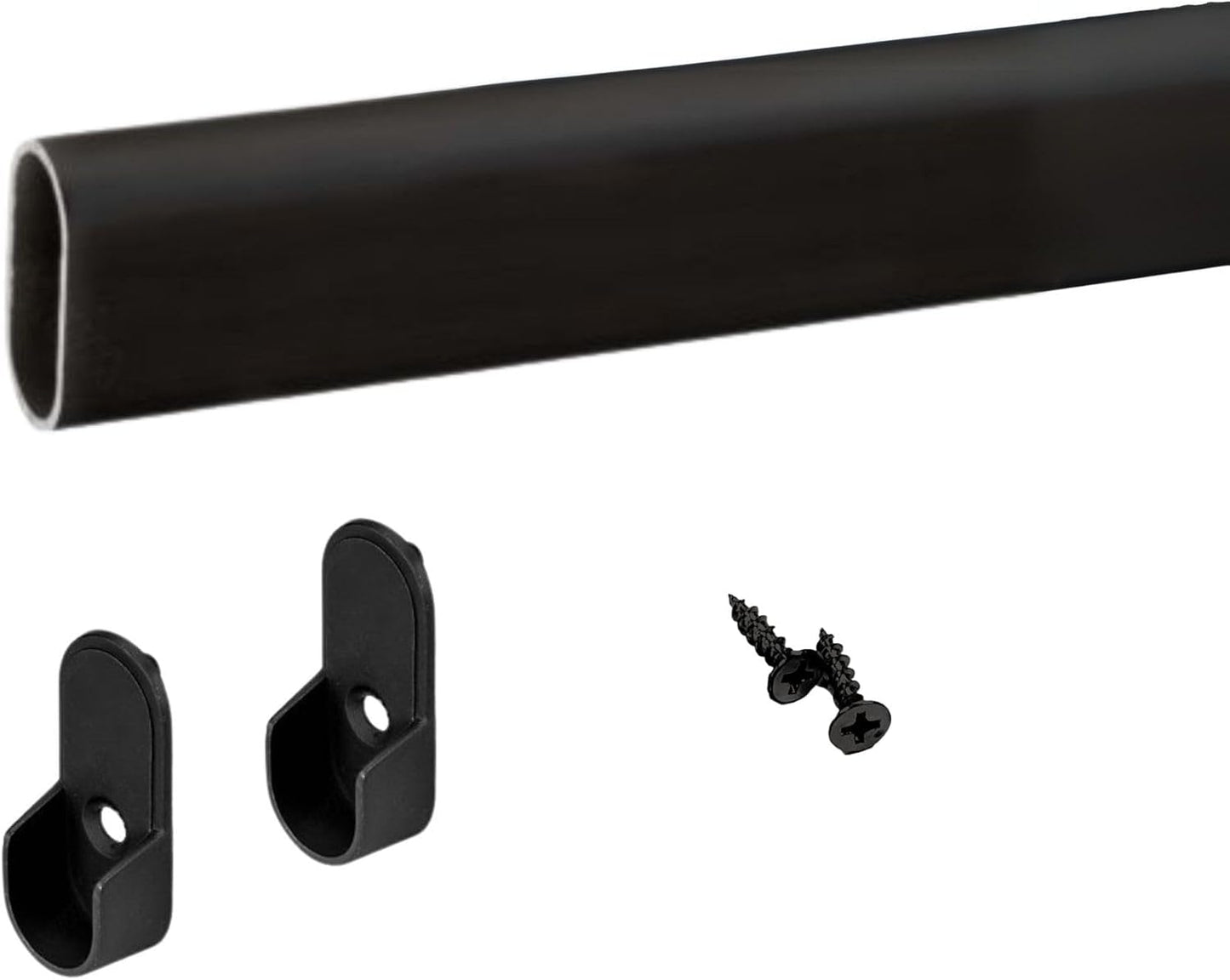 Oval Closet Rod Custom Cut to Size for Perfect Fit and Finish