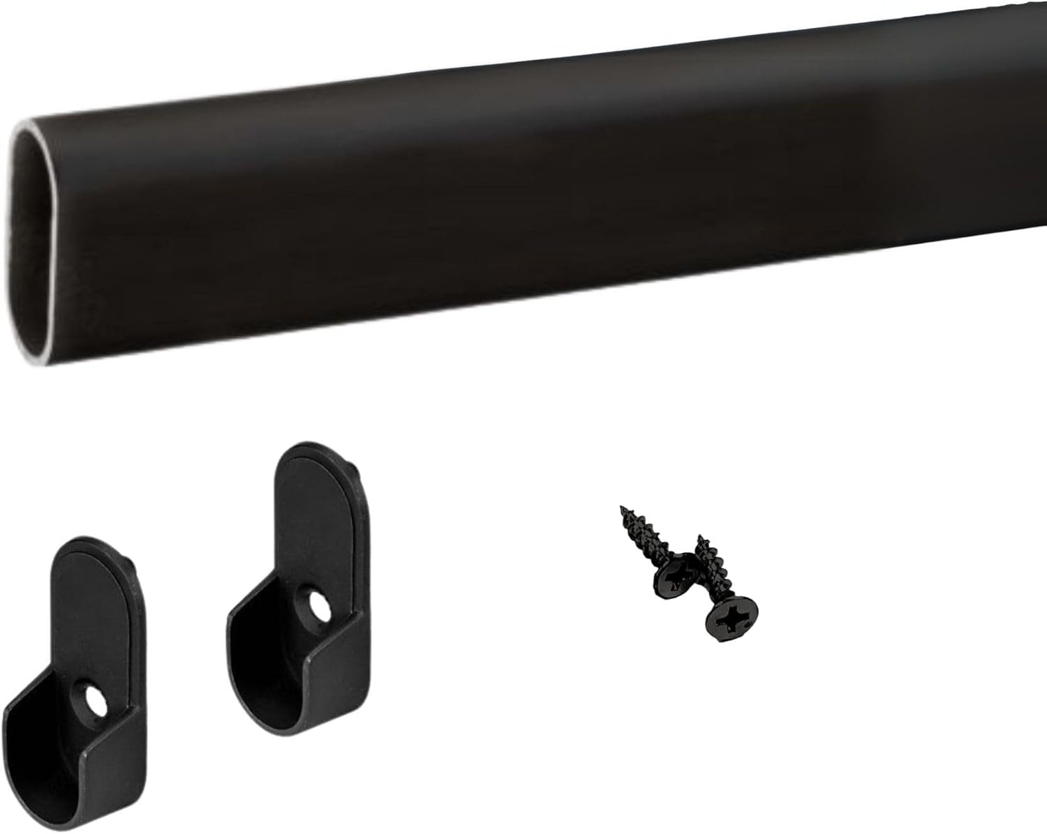 Oval Closet Rod Custom Cut to Size for Perfect Fit and Finish