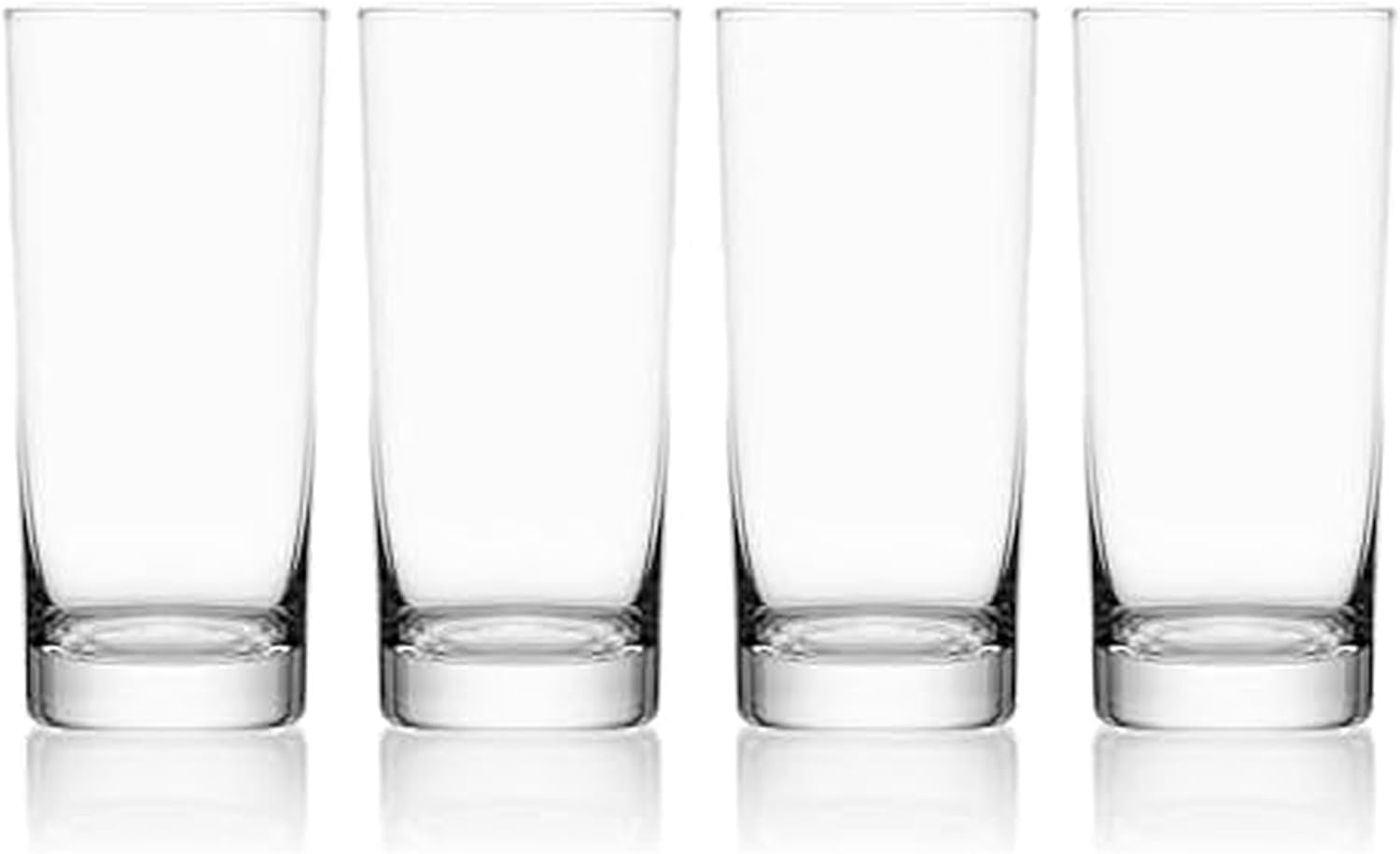 Mikasa Lana Tall Beverage Highball Glass Cups Set of 4