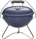 Weber Smokey Joe Premium 14-In Slate Blue - Portable Charcoal Grill