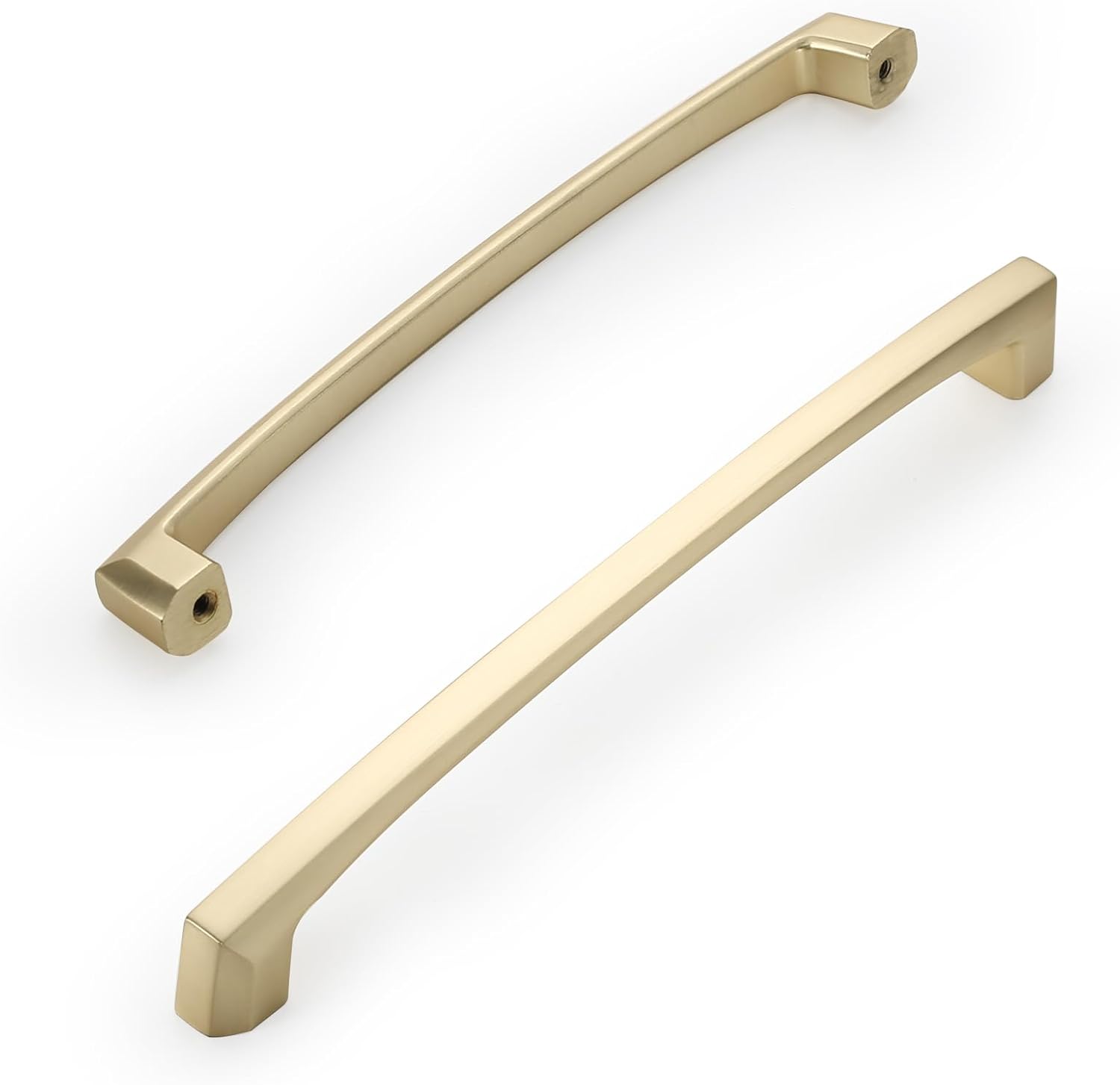 Brushed Brass Cabinet Pulls 9 Inch Hole Centers for Kitchen