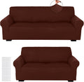 Peryiter Sofa and Loveseat Slipcover Set - Form Fit Stretch Protector