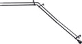 Bryce 3/4 in Bay Window Double Curtain Rod - Adjustable, Black