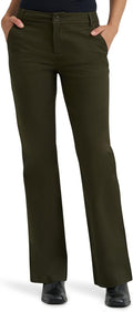 Lee Womens Wrinkle Free Mid Rise Bootcut Pant - Effortless Comfort out