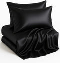 Casa Platino King Satin Sheets Set - Soft, Cooling 4-Piece