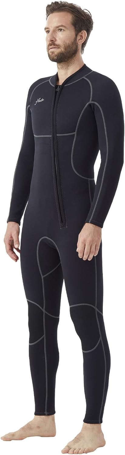 Hevto Men Wetsuits 3/2mm Neoprene for Cold Water Activities