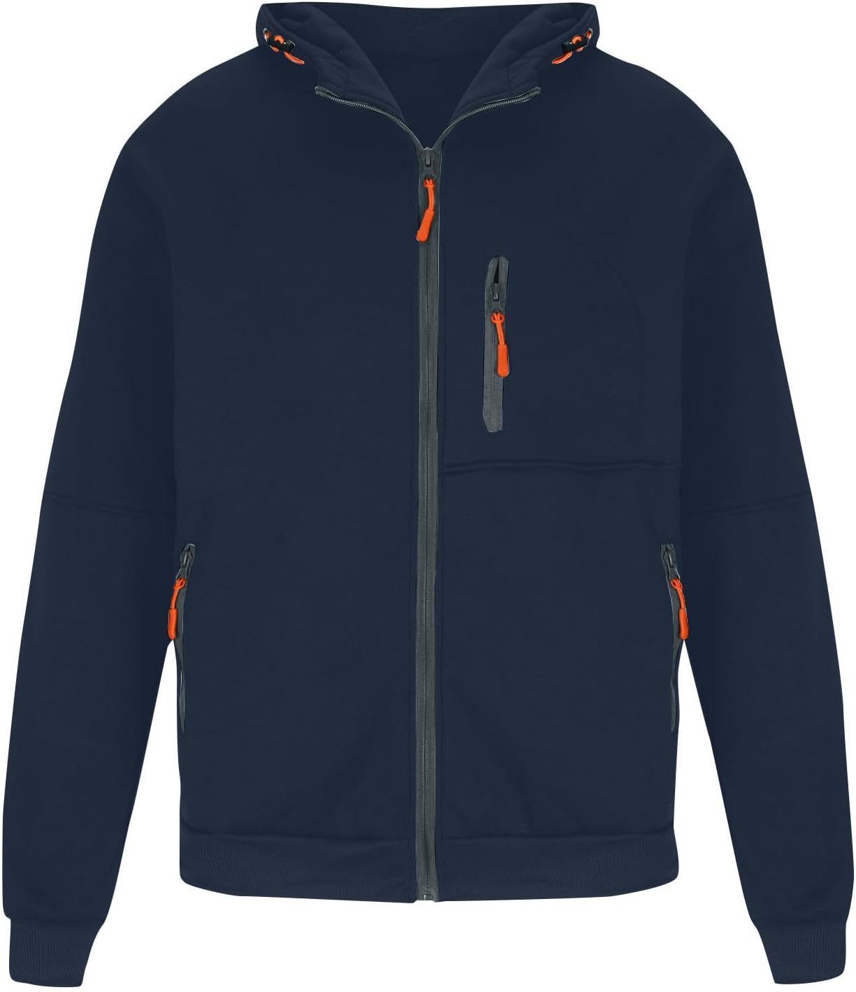 Stylish Zip-Up Hoodie with Pockets for Men