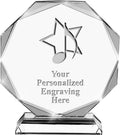 Custom Award with Engraving - Personalized 6.75ft Crystal Trophy