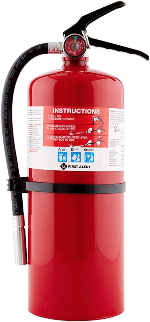 First Alert PRO10 Rechargeable Fire Extinguisher for Safety