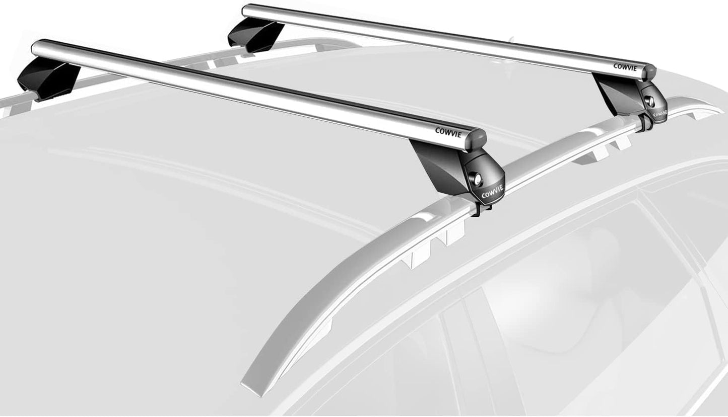 COWVIE 47in Aluminum Universal Roof Rack Cross Bars for SUVs